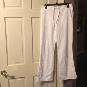 White scrub pants. Barely worn